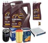 Bosch Controllo Set 11 L mannol Diesel Tdi 5W-30 per Fiat Ducato Box