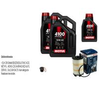 BOSCH Controllo Set 11 L MOTUL 4100 SYN-nergy SPEC 10W40 Per Audi A5 S5