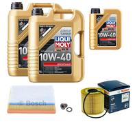 BOSCH Controllo Set 11L Liqui Moly Leichtlauf 10W-40 Per Opel Movano Kasten