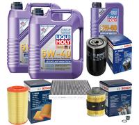 BOSCH Controllo Set 11L Liqui Moly Leichtlauf High Tech 5W-40 Per Fiat Ducato