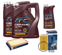 BOSCH Controllo Set 11L MANNOL Ceramic 5W-40 Per Mercedes-Benz Viano CDI 2.2