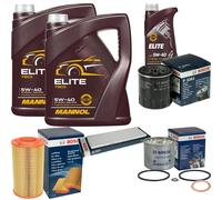 BOSCH Controllo Set 11L MANNOL ELITE 5W-40 Per Citroën Jumper Kasten 2.5 TDI
