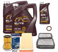 Bosch Controllo Set 11L mannol Elite 5W-40 per Mercedes Classe E W211