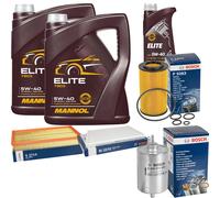 BOSCH Controllo Set 11L MANNOL ELITE 5W-40 Per Mercedes CLK 280 350 C-Class