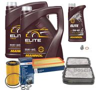 BOSCH Controllo Set 11L MANNOL ELITE 5W-40 Per Mercedes E-Klasse W211 S211