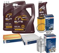 BOSCH Controllo Set 11L MANNOL ELITE 5W-40 Per Mercedes G-Klasse Cabrio