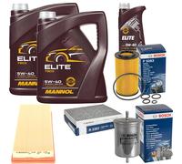 BOSCH Controllo Set 11L MANNOL ELITE 5W-40 Per Mercedes G-Klasse W463