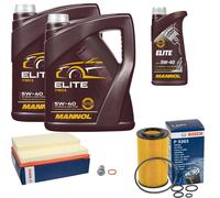 BOSCH Controllo Set 11L MANNOL ELITE 5W-40 Per Mercedes M-Klasse ML 55