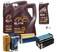 BOSCH Controllo set 11L MANNOL ELITE 5W-40 per Mercedes S-Klasse W220