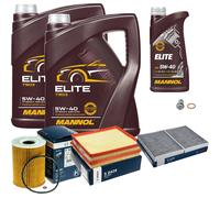 BOSCH Controllo Set 11L MANNOL ELITE 5W-40 Per Mercedes S-Klasse W221