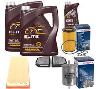 BOSCH Controllo Set 11L MANNOL ELITE 5W-40 Per Mercedes SL R230 55