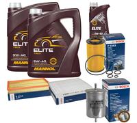 Bosch Controllo Set 11L mannol Elite 5W-40 per Modello Mercedes Classe G