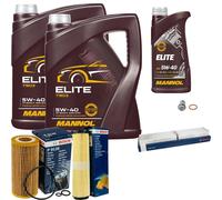 Bosch Controllo Set 11L mannol Elite 5W-40 per Modello Mercedes CLASSE S