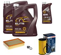 BOSCH Controllo Set 11L MANNOL ELITE 5W-40 Per Opel Movano B Kasten