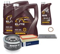 Bosch Controllo Set 11L mannol Elite 5W-40 per VW Lt 28-46 II Cassa 2.8