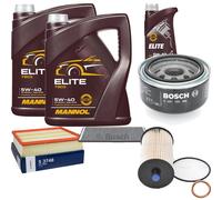 BOSCH Controllo Set 11L MANNOL ELITE 5W-40 Per VW LT 28-46 II Kasten 2.8 TDI