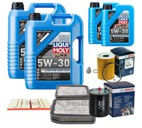 Bosch Controllo Set 12L Liqui Moly da Molto Tempo 5W-30 per Mercedes Classe E