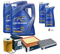 Bosch Controllo Set 12L mannol Defender 10W-40 per MERCEDES CLASSE S
