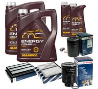Bosch Controllo Set 12L mannol Energy Combi Metallo 5W-30 per Mitsubishi