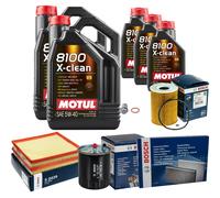 BOSCH Controllo Set 13 L MOTUL 8100 X-CLEAN 5W-40 Per Mercedes-Benz S-Klasse