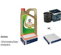 BOSCH Controllo Set 5 L Castrol 5W-30 M Per KIA Rio IV 1.25 1.4 Stonic