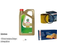 Bosch Controllo Set 5 L Castrol 5W-30 M per Mini Cabriolet John Cooper