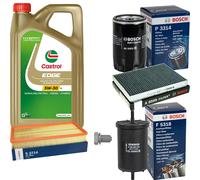 BOSCH Controllo Set 5 L Castrol EDGE 5W-30 LL Per VW Golf IV 1.6 2.0 New