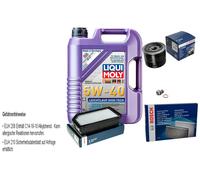 Bosch Controllo Set 5 L Liqui Moly Bassa Visciosità High-Tech 5W-40 per Kia Soul
