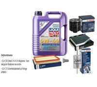 Bosch Controllo Set 5 L Liqui Moly Bassa Visciosità High-Tech 5W-40 per VW Gold