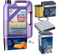 BOSCH Controllo Set 5 L Liqui Moly Leichtlauf High Tech 5W-40 Per Mazda 2 DY