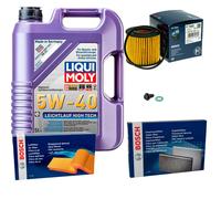 BOSCH Controllo Set 5 L Liqui Moly Leichtlauf High Tech 5W-40 Per Toyota IQ