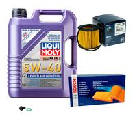 BOSCH Controllo Set 5 L Liqui Moly Leichtlauf High Tech 5W-40 Per Toyota IQ