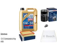 BOSCH Controllo set 5 L Liqui Moly Long Life 3 5W-30 per Audi A6 1.8 T