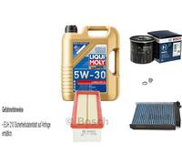 BOSCH Controllo set 5 L Liqui Moly Long Life 3 5W-30 per Dacia Duster