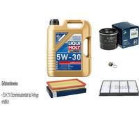 BOSCH Controllo set 5 L Liqui Moly Long Life 3 5W-30 per Subaru Forester 2.0