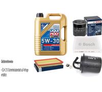 BOSCH Controllo set 5 L Liqui Moly Long Life 3 5W-30 per Subaru Forester 2.0
