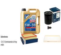 BOSCH Controllo set 5 L Liqui Moly Long Life 3 5W-30 per VW Passat Variant