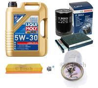 BOSCH Controllo set 5 L Liqui Moly Long Life 3 5W-30 per VW Scatola Caddy II