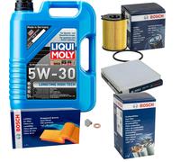 BOSCH Controllo Set 5 L Liqui Moly Longtime High Tech 5W-30 Per Mazda 2 DY