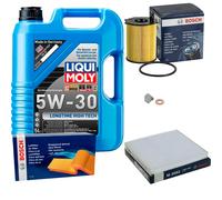 BOSCH Controllo Set 5 L Liqui Moly Longtime High Tech 5W-30 Per Mazda 2 DY