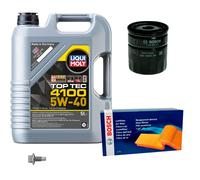 Bosch Controllo Set 5 L Liqui Moly Top Tec 4100 5W-40 per Opel Karl