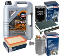 BOSCH Controllo Set 5 L LIQUI MOLY Top Tec 4200 5W-30 Per VW Polo Classic 64