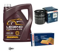 BOSCH Controllo Set 5 L MANNOL 0W-20 LEGEND Formula C5 Per Opel Corsa E X15