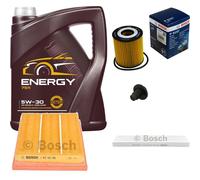 Bosch Controllo Set 5 L mannol 5W-30 Energia per Mini Cooper Piccolo Uno