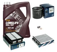 BOSCH Controllo Set 5 L MANNOL 5W-30 LONG LIFE Per Mazda 3 1.5