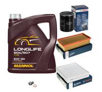 BOSCH Controllo Set 5 L MANNOL 5W-30 LONG LIFE Per Mitsubishi Colt VI 1.3
