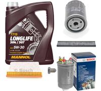 BOSCH Controllo Set 5 L MANNOL 5W-30 LONGLIFE Per VW Sharan 7M8 7M9 7M6 1.9