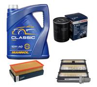 BOSCH Controllo Set 5 L MANNOL Classic 10W-40 Per Fiat Scudo Combinato 220P
