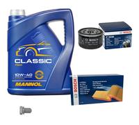 Bosch Controllo Set 5 L mannol Classic 10W-40 per Renault Logan Io Ls _