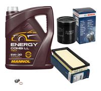 BOSCH Controllo Set 5 L MANNOL Combi LL 5W-30 Per Mitsubishi Mirage/Space